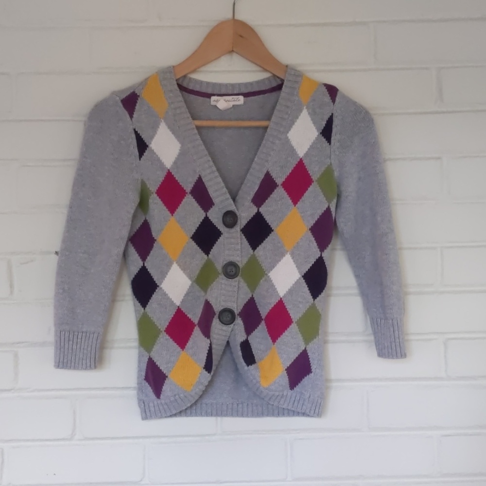 Colorful Aeropostale Button Cardigan Sweater